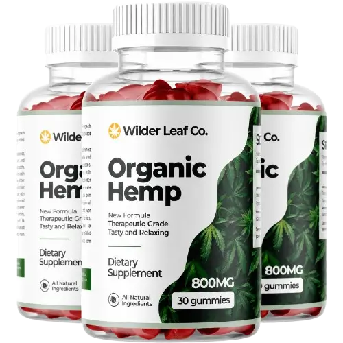 Wilder Leaf Organic Hemp Gummies five bottle value pack